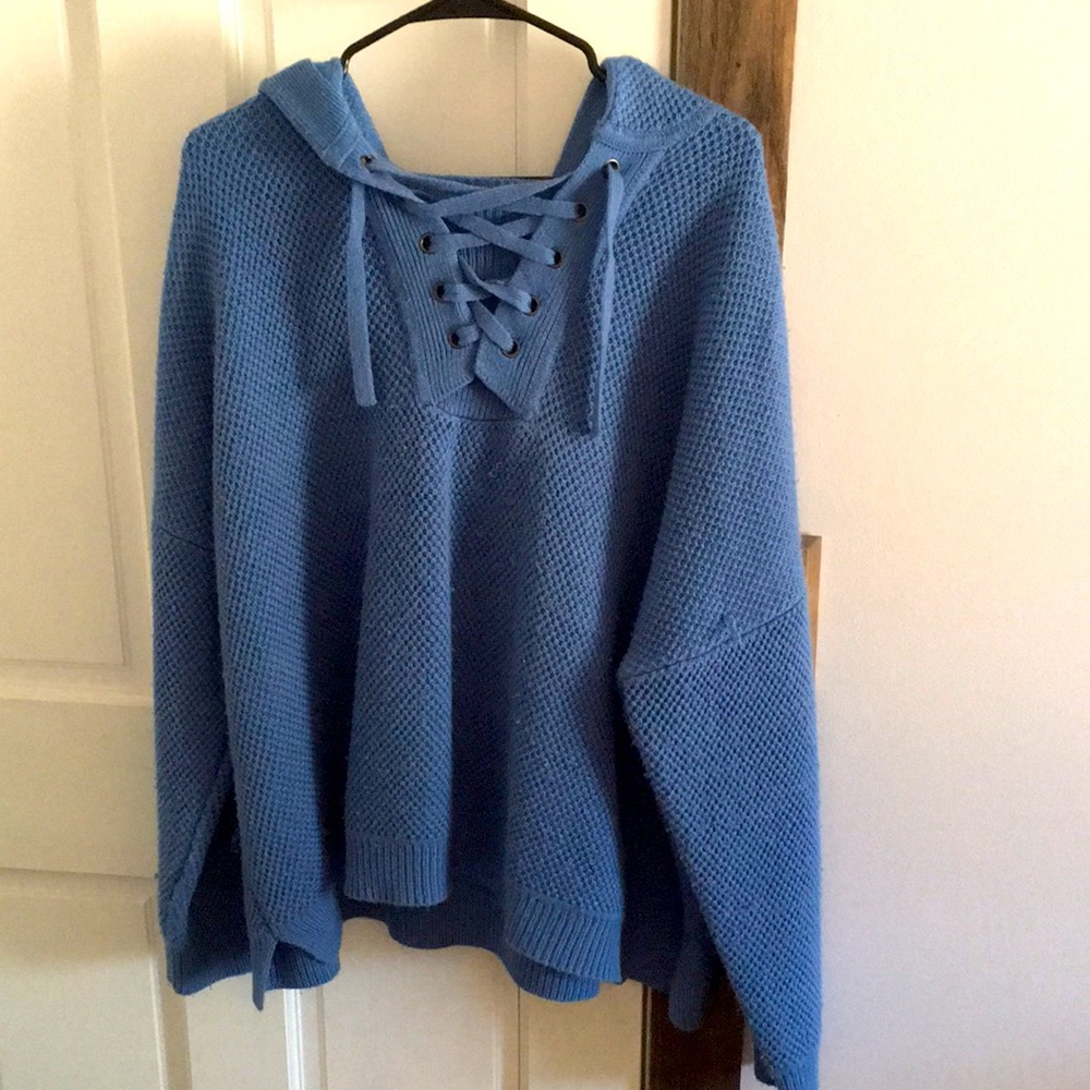 Knit hoodie